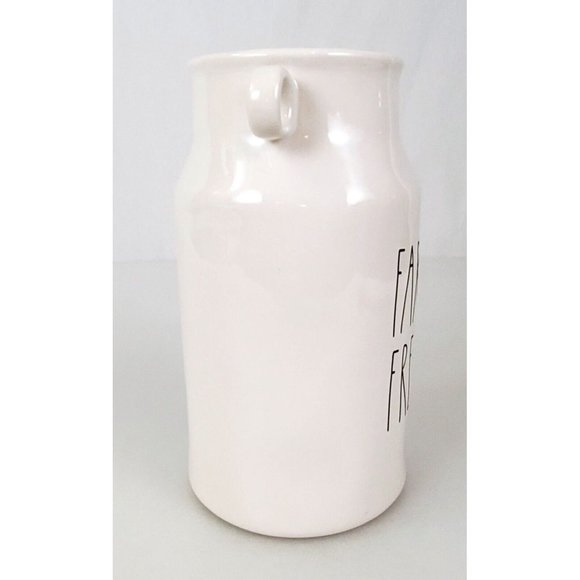 Discontinued Rae Dunn Farm Fresh Jug Vase Side Handles 9.5” EUC - Picture 4 of 10